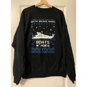 Boats and Hoes Crewneck Sweater size XL